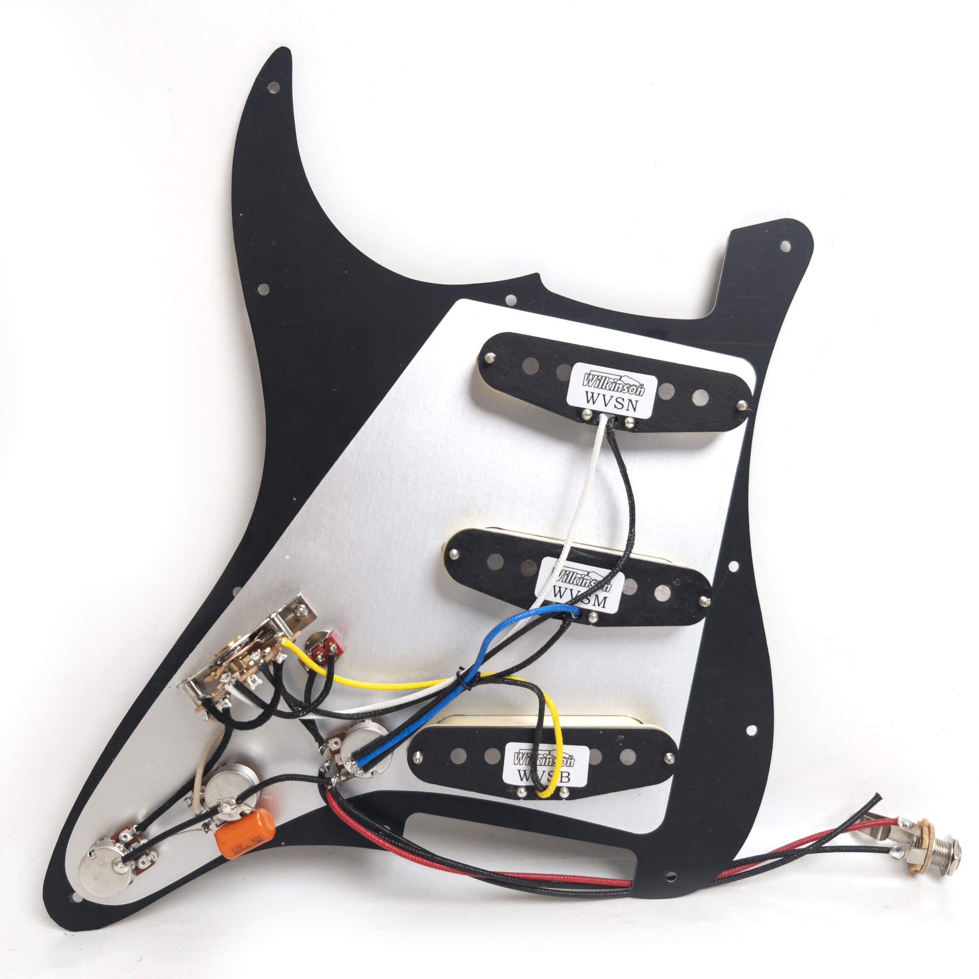 SSS Prewired Loaded Pickguard with Single Coil Pickup for Fender Strat Guitar