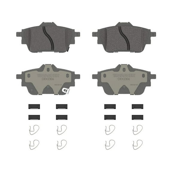 Rear Brake Pad Set - Compatible with 2020 - 2024 Nissan Sentra 2.0L 4-Cylinder 2021 2022 2023
