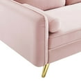 thumbnail image 5 of Modway Revive Modern Performance Velvet & Metal Sofa in Pink/Gold, 5 of 10