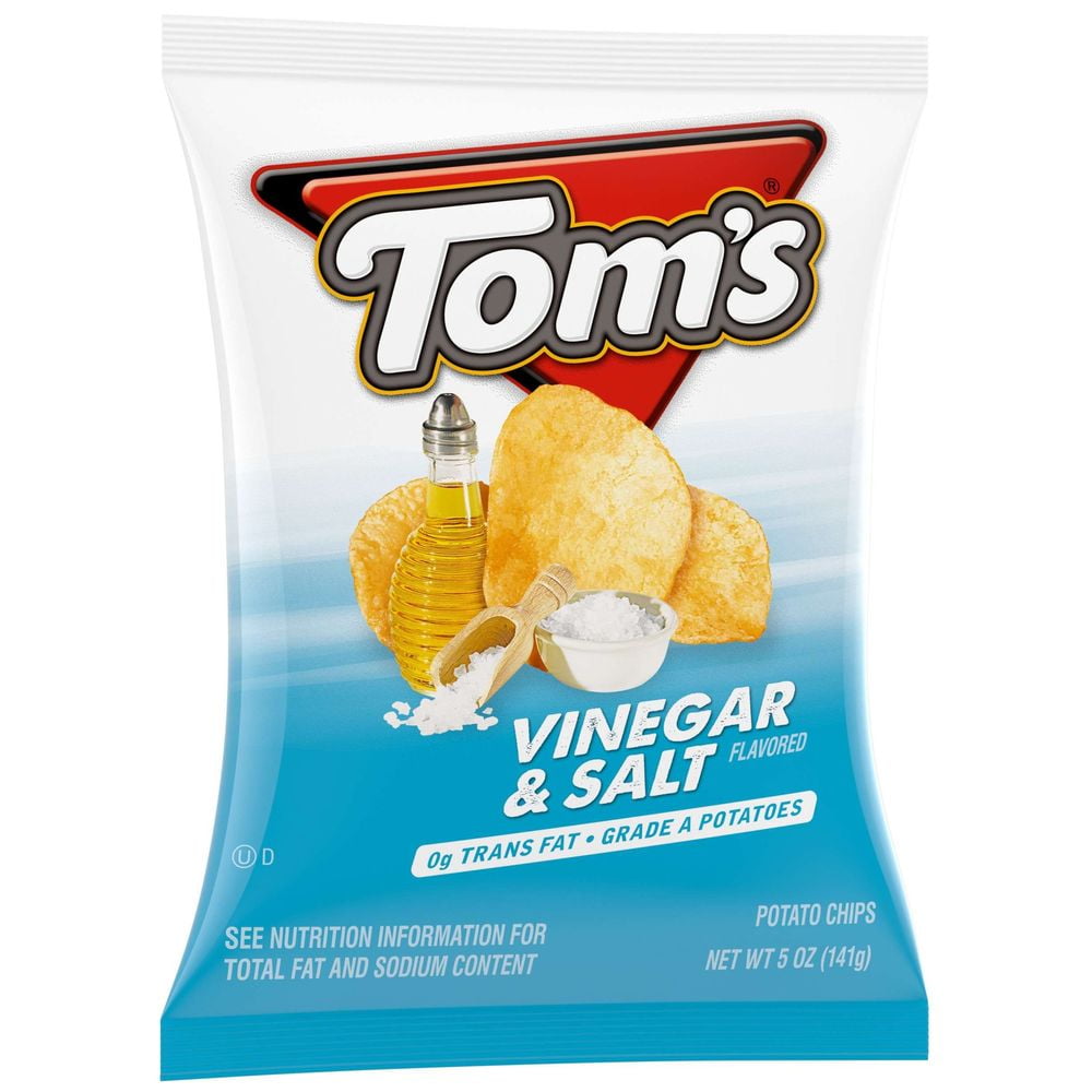 (Price/Case)Toms 790114211 Flat Chips Vinegar Salt 9-5 Ounce