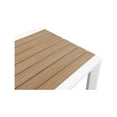 thumbnail image 4 of Meridian Furniture Nizuc Brown Wood Outdoor Patio Square Bar Table, 4 of 6