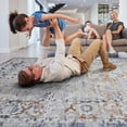 thumbnail image 3 of Naar Payas 5X7 Area Rug, Ivory/Grey Oriental Power Loom Crafted Area Rugs for Indoor Living Room, Bedroom, and Dining Room, 3 of 7