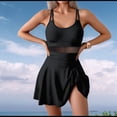 thumbnail image 6 of Swim Dresses for Women Tummy Control Bathing Suit Adjustable Straps Swim Dress Swimsuits Swimwear Skirt Black XL, 6 of 10