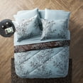 thumbnail image 4 of VCNY Home Leaf 8-Piece Blue/Chocolate Branch Reversible Bed in a Bag, King, Adult, Unisex, 4 of 9