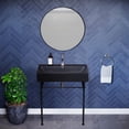 thumbnail image 2 of Claire 30 Ceramic Console Sink White Basin Chrome Legs, 2 of 7