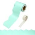 thumbnail image 1 of Uxcell Bulletin Board Borders, 32.8ft Macaron Light Green Border with Clear Sticky Dots, 1 of 6