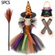 thumbnail image 1 of Disfraz de bruja morada para niñas, vestido de malla con cola, disfraz de Maléfica de lujo para niñas, fiesta de Halloween, ropa de cosplay de Disney para niños de 2 a 12 años, 1 of 4