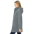 thumbnail image 3 of Woman Within Plus Size Hooded A-Line Fleece Coat, 3 of 5