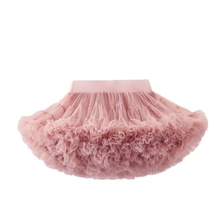 

DeHolifer Baby Girls Tutu Skirt Toddler Tutu Dress Infant Solid Breathable Tulle Skirt Dress Princess Party Dress Gift for Baby Girls Pink XS