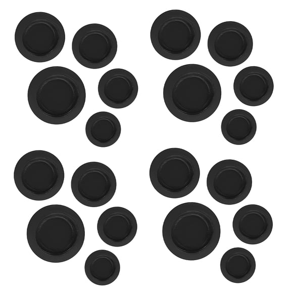 COMPUKAS 35pcs Rubber Bank Plugs for Jar Bottoms, Easy to Remove Stoppers for Convenient Access to Savings
