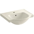 thumbnail image 1 of Kohler K-5247-1 Veer 21" Pedestal Bathroom Sink - Almond, 1 of 3