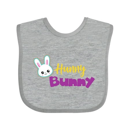 

Inktastic Easter Hunny Bunny White Bunny Cute Bunny Gift Baby Boy or Baby Girl Bib