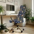 thumbnail image 3 of FKELYI Retro Floral Sika Deer Print Office Chair Cover Computer Chair Covers Removable Chair Protector Slipcover Stretch Fabric Boss Chair Covers for Home Office, Large, 3 of 6