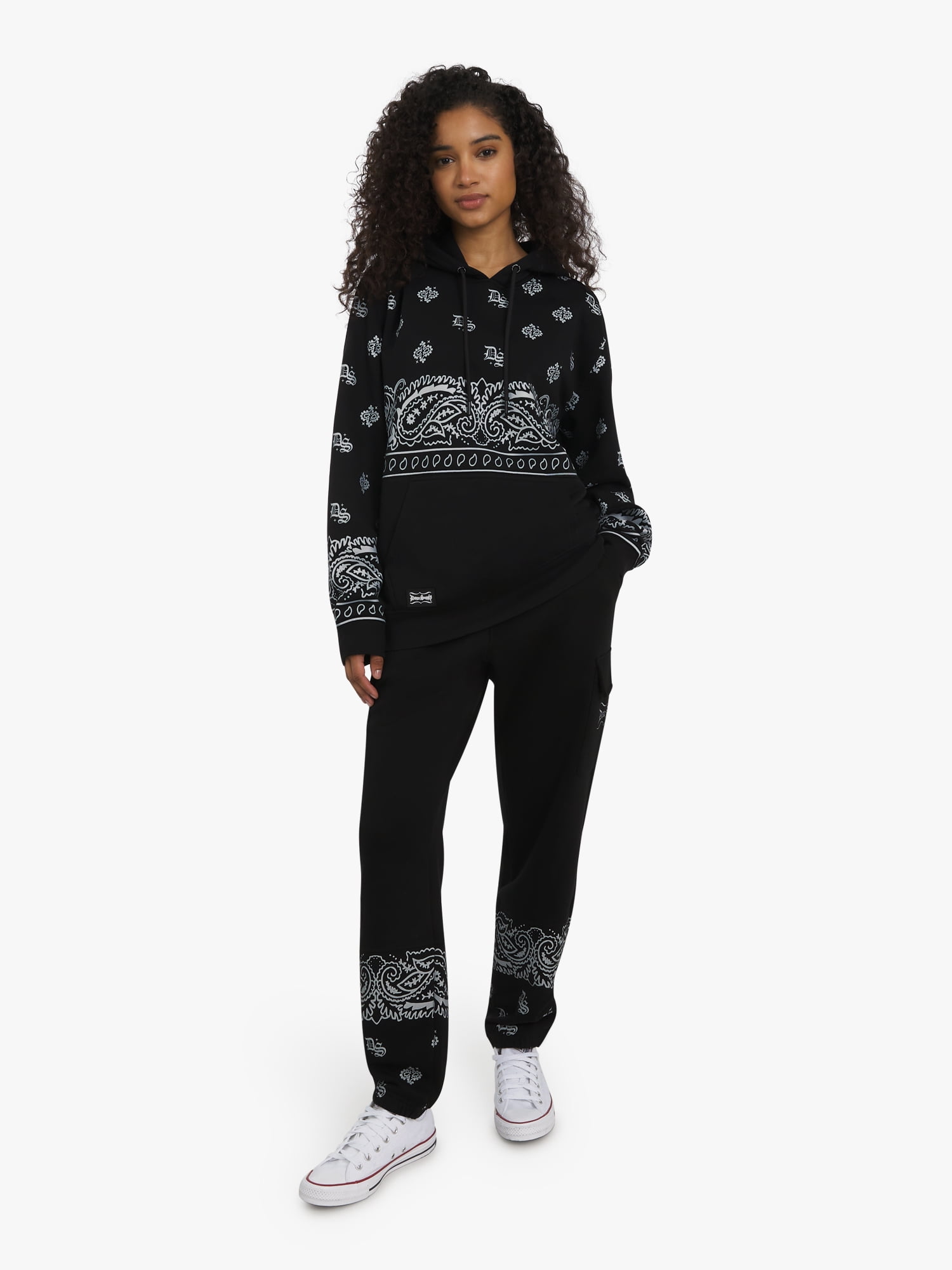 Dogg Supply by Snoop Dogg All-Gender Young Men's and Women's Panel Popover Hoodie, Sizes XS - 5XL