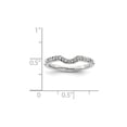 thumbnail image 2 of Solid 14k White Gold AA Diamond Wedding Band Ring (2mm) (.136ct.) - Size 8.5, 2 of 2