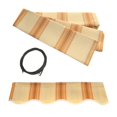 thumbnail image 1 of Tissu de Remplacement pour Auvent Rétractable 13 x 10 Pieds Multi-Rayures Jaune, 1 of 1