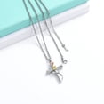 thumbnail image 4 of Cross with Rose Urn Necklace for Ashes Holder Cremation Jewelry for Ashes for Women Mom Birthstone March November, 4 of 5