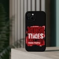 thumbnail image 4 of DistinctInk MagSafe Tough Case for Apple iPhone 15 (6.1" Screen) - Tough Times Don't Last Tough People Do - Lightweight Grip, 4 of 6