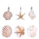 thumbnail image 2 of 12pcs creativo conchashell cortina ganchos de los ganchos de cortina de baño (color surtido), 2 of 4