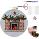 thumbnail image 2 of Kit de bordado navideño con bastidor Kit de bordado fácil para principiantes y adultos Kit completo de bastidor de bordado con agujas e hilo incluidos, 2 of 2