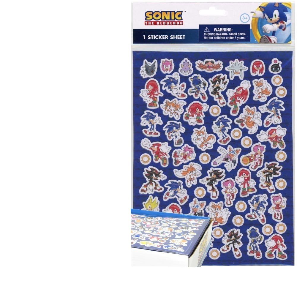 Sonic Tin Lunch Box Puzzle & Sticker Set