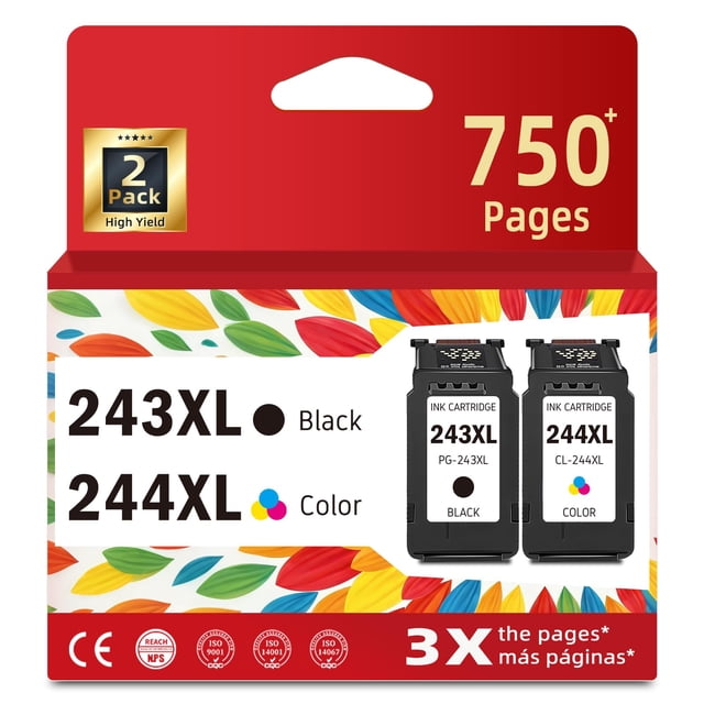 Cartuchos de tinta ReliInk 243XL 244XL para Canon 243 244 XL