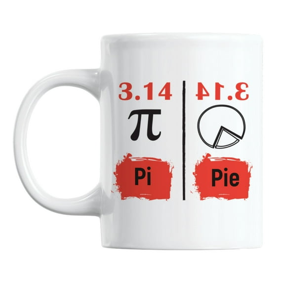 Amazing Pi Value Math Facts White Ceramic Coffee & Tea Mug (11oz)