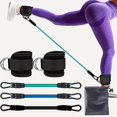 thumbnail image 3 of ENFOURCLASS Ankle Straps for Glutes & Legs - Resistance Band Attachment for Home Gym, Hip Thrusts, Squats, 3 of 16
