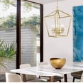 thumbnail image 2 of 16 in. 6-Light Wide Vintage Gold Lantern Chandelier, 2 of 10