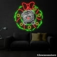 thumbnail image 2 of Glowneon Wreath Bulldog Neon Sign, Wreath Bulldog LED Sign, Celebration Room Wall Art Décor, 2 of 5