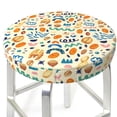 thumbnail image 3 of Daiia Peanuts 8 Stool Covers Round,Round Bar Stool Covers Waterproof Bar Chair Covers Washable Stool Cushion Slipcover for 12-14 Inch Chair-13 inch, 3 of 7