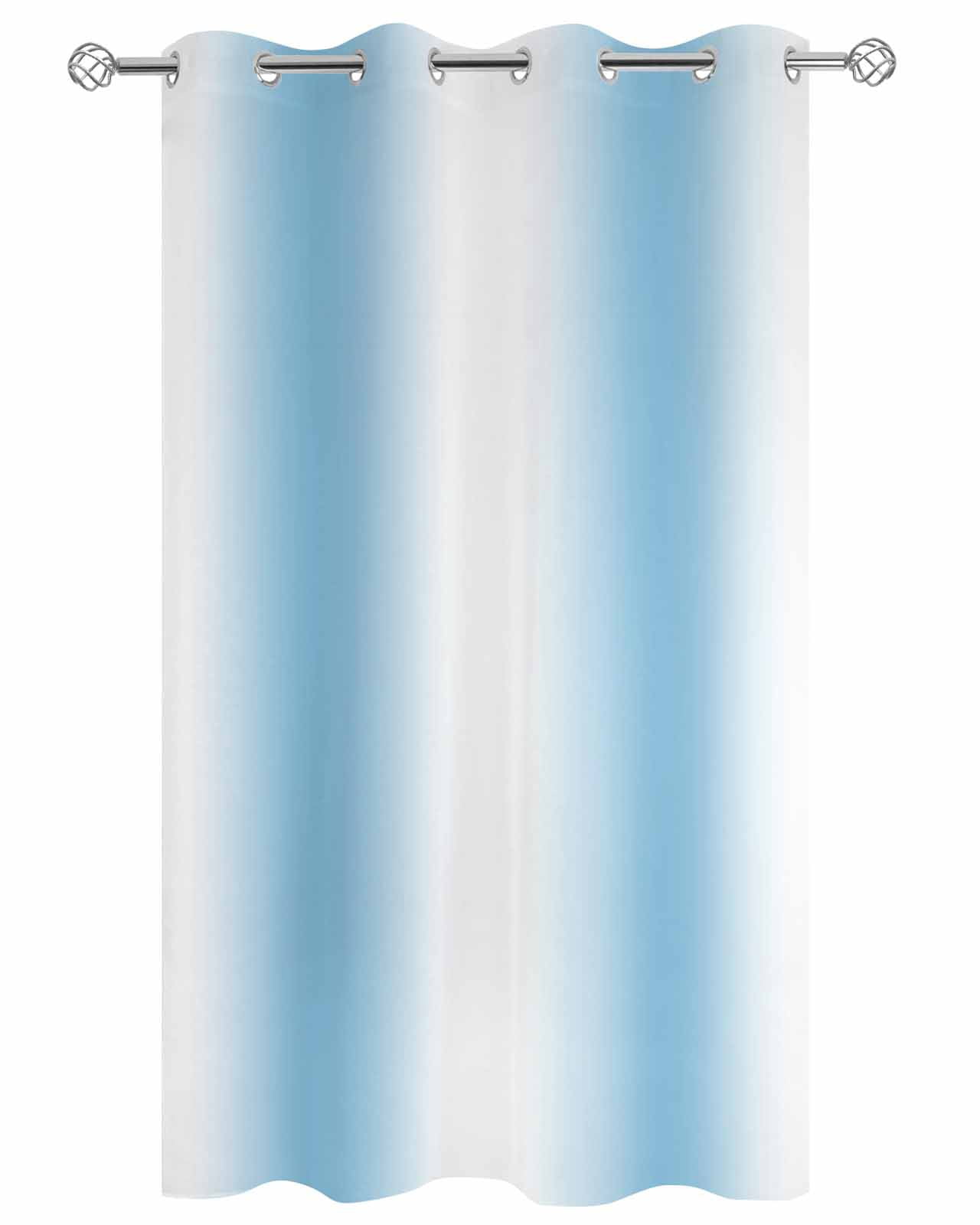 nqOlkjepod Outdoor Curtains for Patio Waterproof, Sky Blue Ombre Outdoor Privacy Panels Grommet, Farmhouse Modern Art Blackout Outside Curtains for Porch/Cabana/Pergola/Gazebo 54"x84", 1 Panel