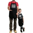 thumbnail image 2 of ApronMen, Funny Aprons For Men - Stand Back: Dad Is Cooking - 100% Cotton with Pockets - Black, 2 of 7