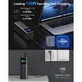 thumbnail image 3 of Power Bank AsperX 27,600 mAh 162,5 W de aluminio Unibody PD3.1, 3 of 7