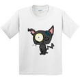 thumbnail image 3 of Inktastic Goth Animals Pets Black Cat Youth T-Shirt, 3 of 5