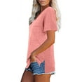 thumbnail image 3 of Plebaso Women's Pocket T-Shirts Classic Short Sleeve Shirt V Neck Casual Summer Basic Tee Solid Color, 3 of 6
