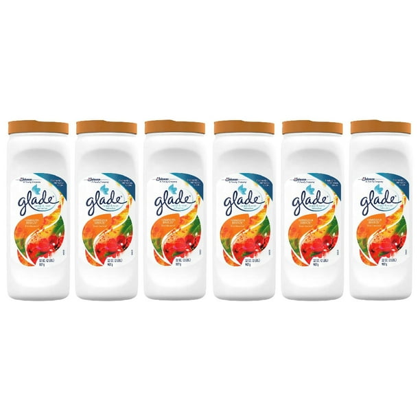 Glade Carpet and Room Refresher Hawaiian Breeze Powder 32 oz, 6 Pack