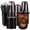 Black, variant on 100 Set 16oz Plastic Cups with Lids and Straws, Disposable Blue Clear Iced Coffee Cup with Lid, Round Bottom Plastic To Go Cups for Cold Drinks Slushie Smoothie Soda Bar Party Shop Supplies