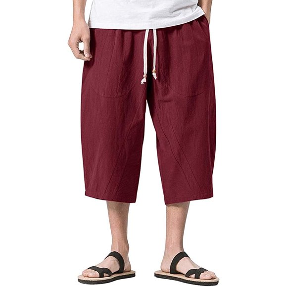 Mens Wide Leg Pants