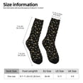 thumbnail image 2 of Bingfone Compression Socks for Women and Men Long Socks for Running Athletic Cycling Nurse- Gold Dog Paw, 2 of 6