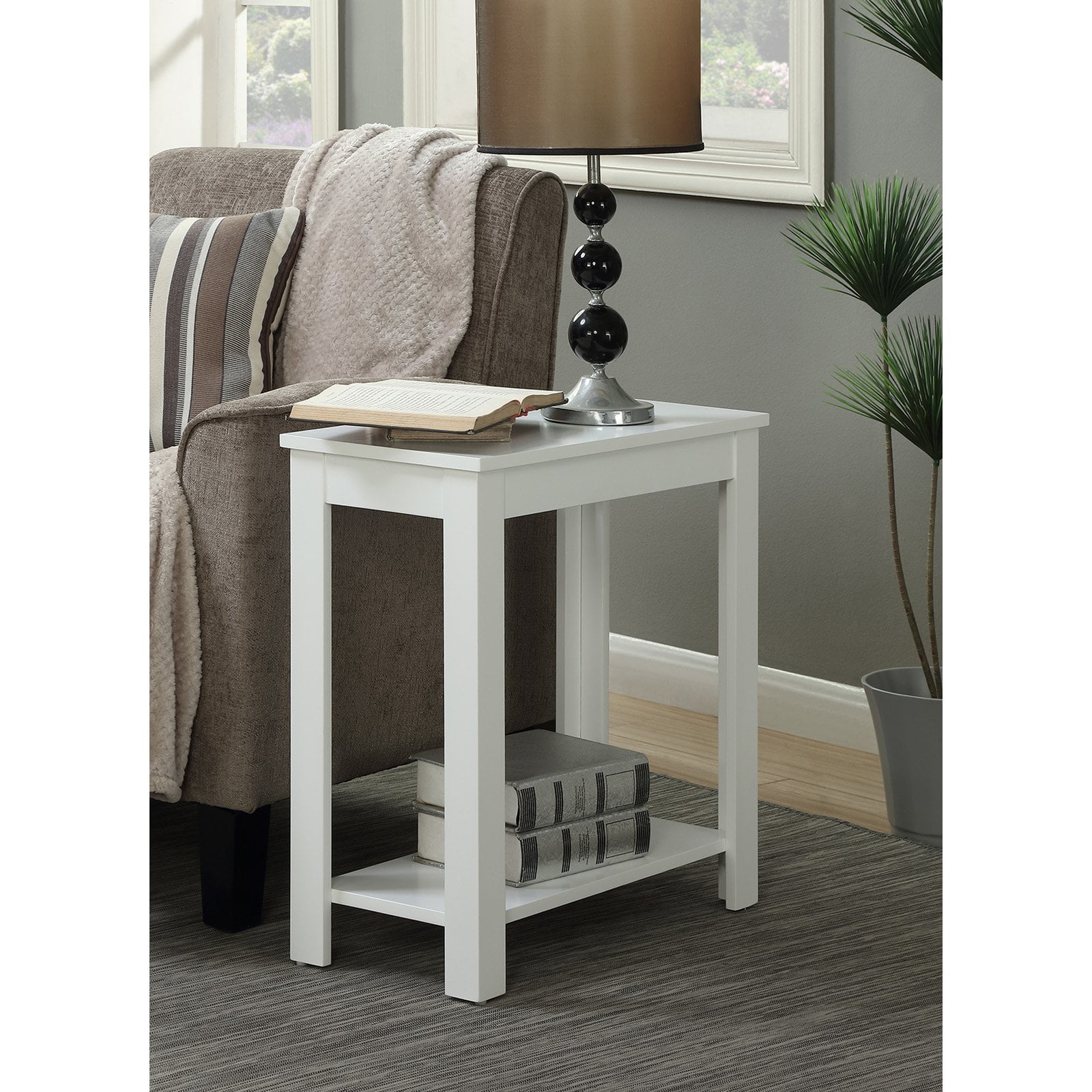 Convenience Concepts Designs2go Baja, Chairside End Table With Lamp
