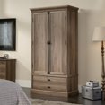 thumbnail image 1 of Sauder Barrister Lane Engineered Wood Bedroom Armoire in Salt Oak, 1 of 11