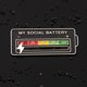 thumbnail image 2 of Social Battery Pin Solapa Pin emocional para todas las ocasiones (Display Power-Black), 2 of 9