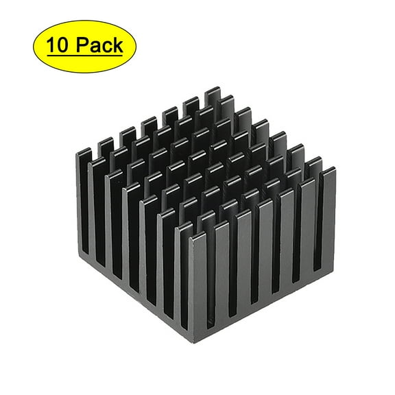 Electronic Radiators Heatsink for MOS GPU IC Chip Black 28 x 28 x 20 mm 10pcs