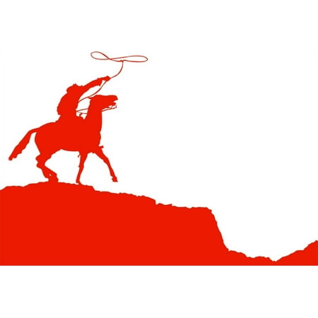 Do It Yourself Wall Decal Sticker Cowboy Design Kids Boys Bed Room 20×30