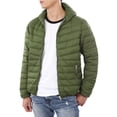 thumbnail image 1 of Ma Croix Mens Ultra Light Puffer Down Hooded Jacket Polyester Padded Packable Winter Jacket, 1 of 8