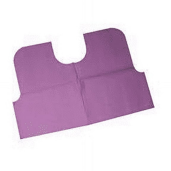 Tidi 917345 Contour Neck Dental Patient Bibs 17" X 18" 2-Ply Lavender 500/Cs