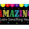 thumbnail image 3 of Colorful and Motivational Backdrop Banner with Amazing Text and Heart Elements Party Decorations for Classroom Celebrations Photo Backdrops Learning Events and Inspirational Gatherings, 3 of 3
