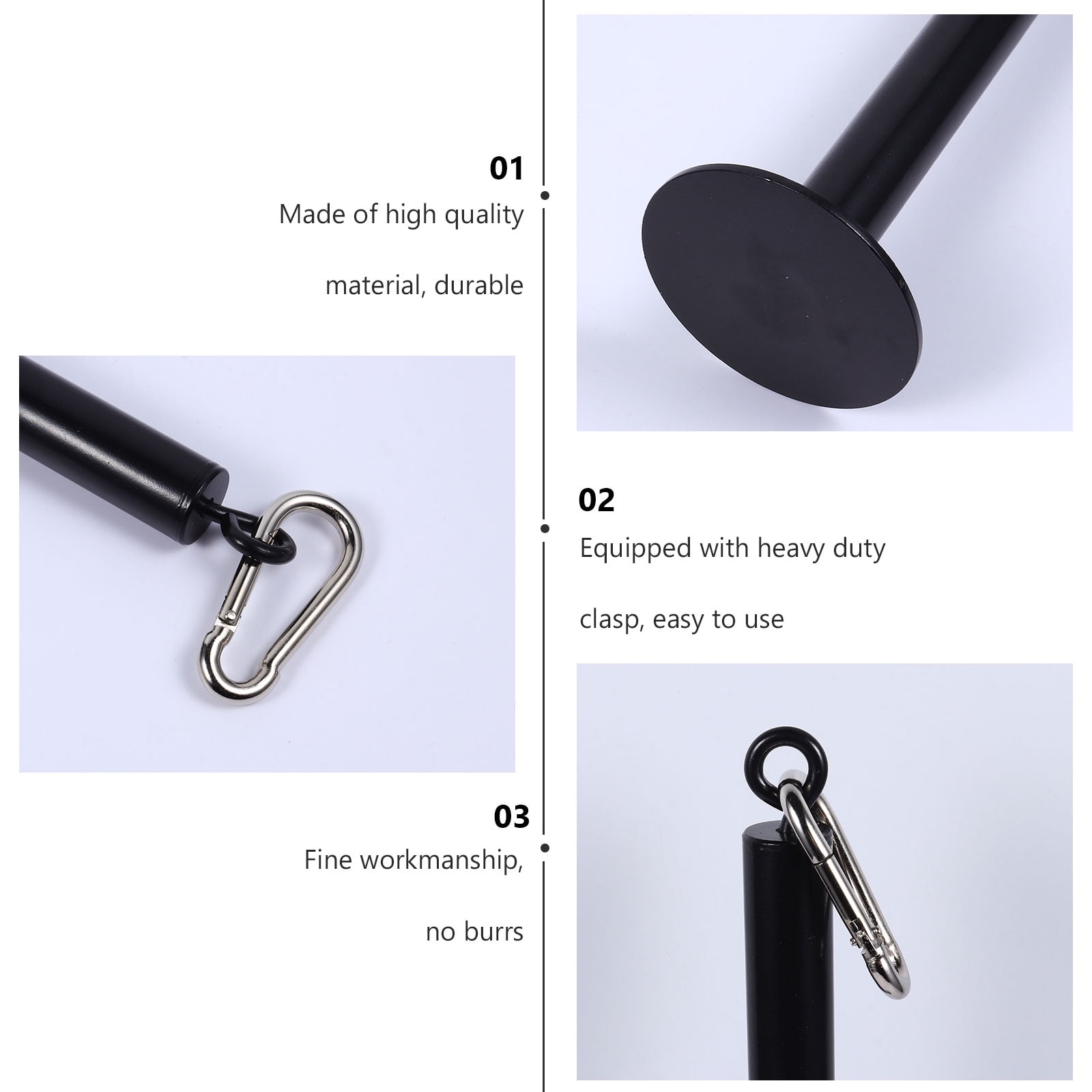 Ortofally Steel Weight Plate Loading Pin Steel Workout Weights Lifting Holder Stand Rack Pulley Cable Machine System Weights Stand for Muscle Strength Training Exerciser 38cm
