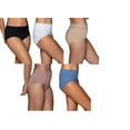 thumbnail image 2 of 5 Pack Vanity Fair Women's Effortless Lace Brief Panty 13276 Black/White/Beige/Blush/Blue, 10, 2 of 4